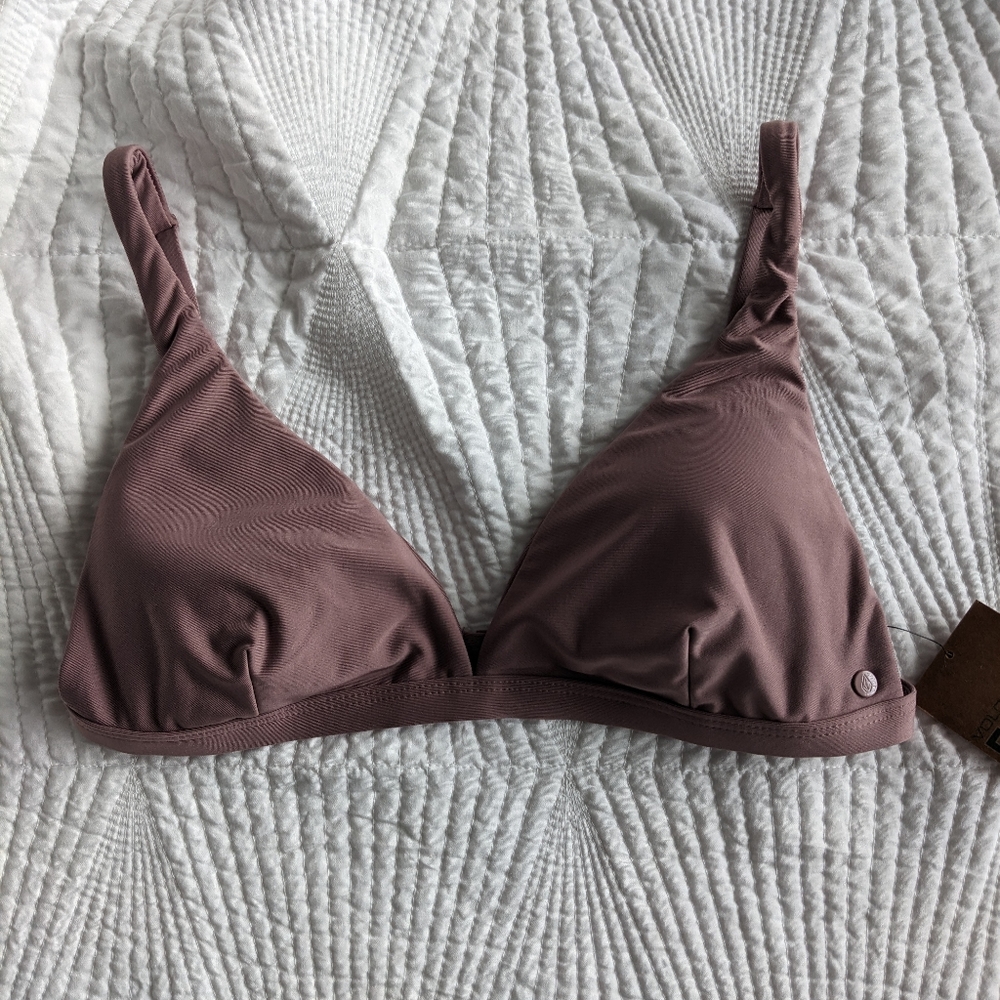 Volcom seamless halter bikini top